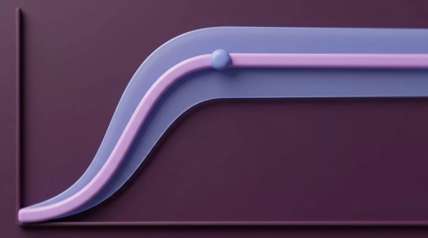 Habit stacking automaticity curve rising then flattening, with a wide band for how long habits take to form