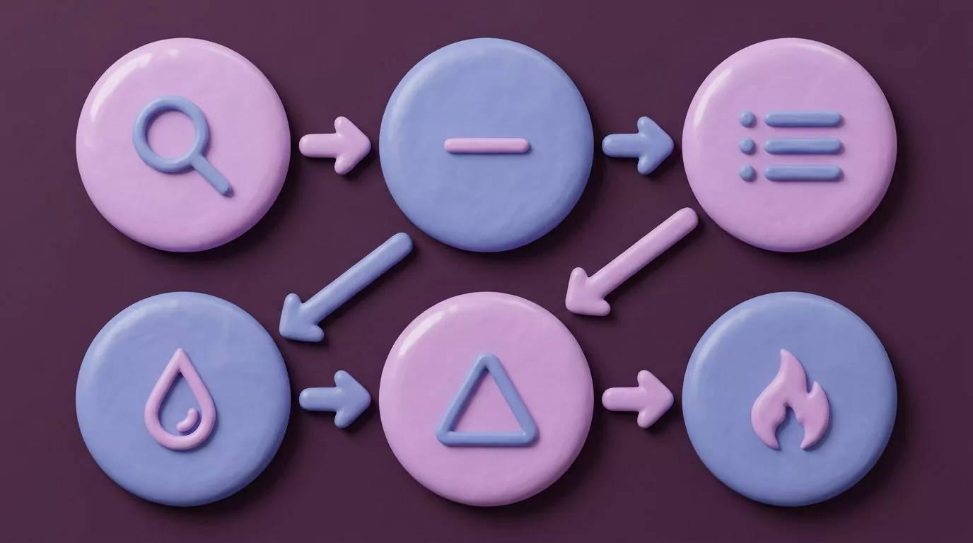 Six-step flow for scanning a sugar-free label, from Added Sugars to the calorie line