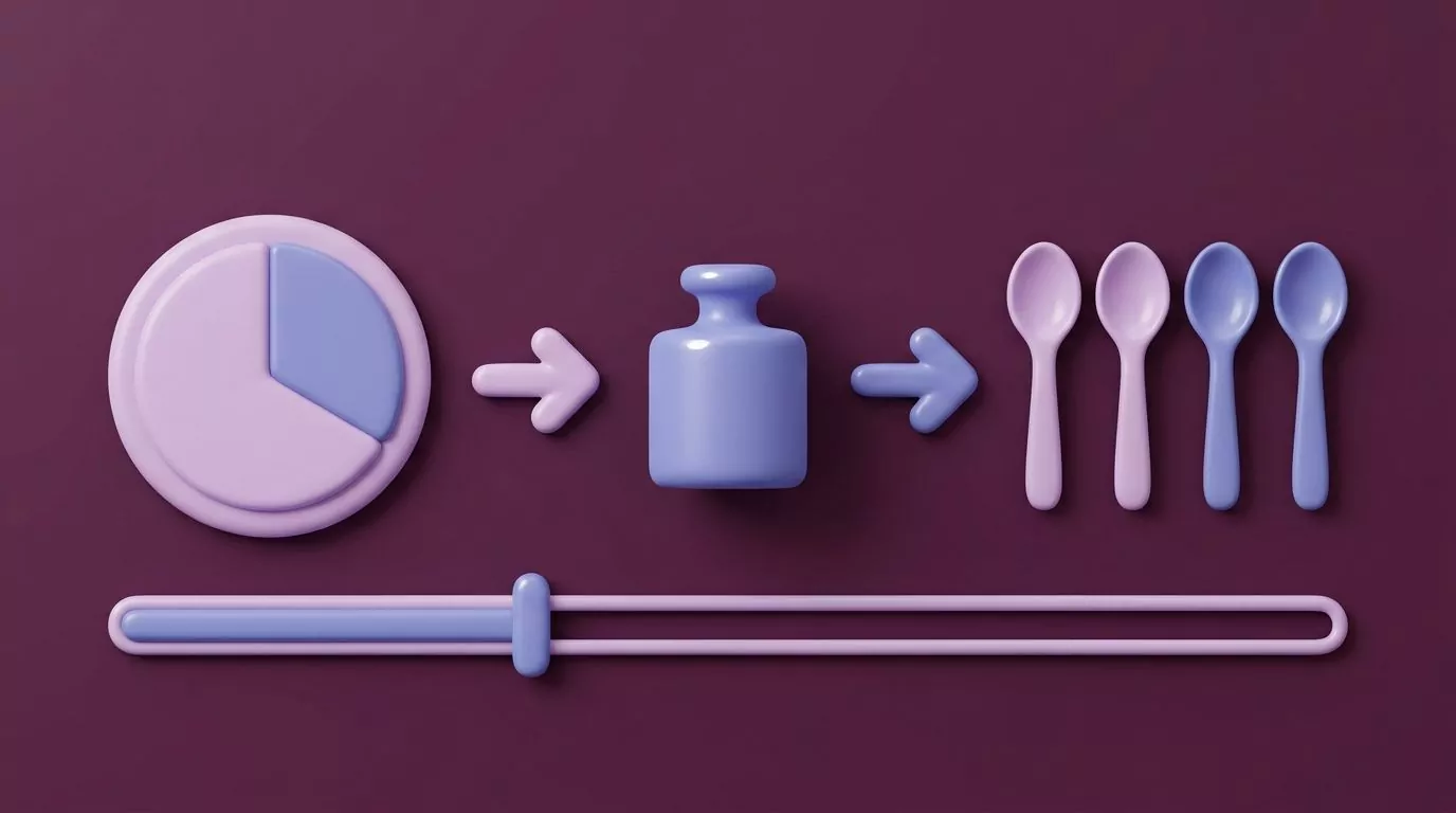 Three step chain turning an added sugars percent DV into grams and then into teaspoons of sugar